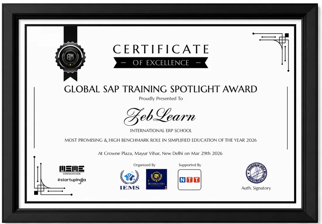 Global SAP Training Spotlight Award