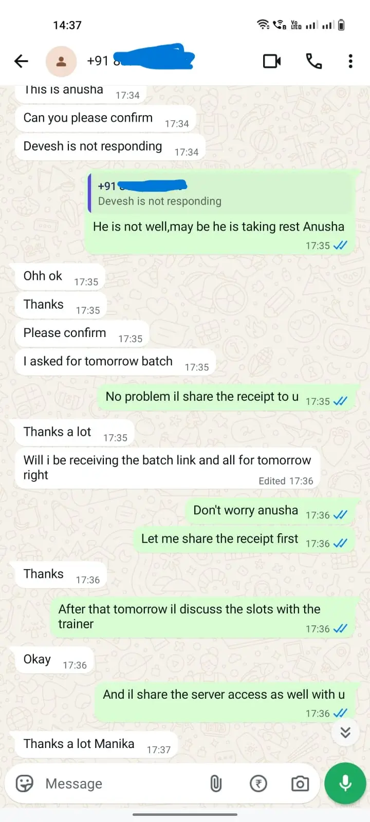 WhatsApp message 6