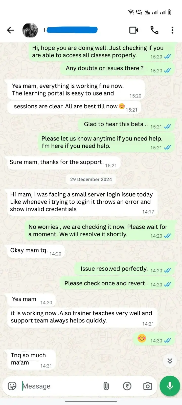 WhatsApp message 1