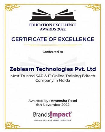 ZebLearn Certificate